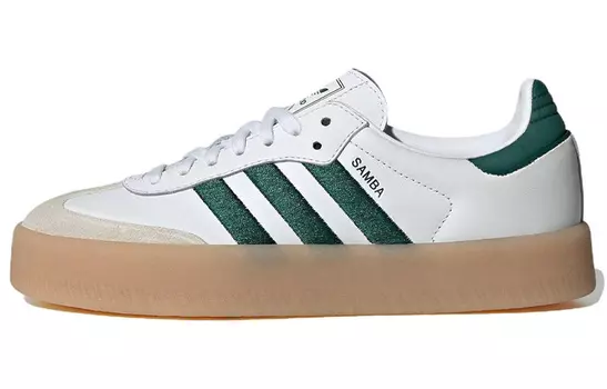 Adidas originals Samba Обувь для скейтбординга унисекс, White/Green