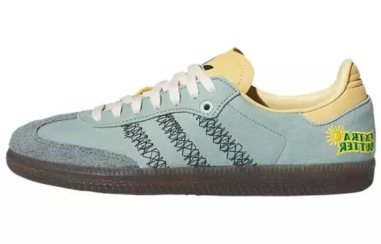 Adidas originals Samba Обувь для скейтбординга унисекс, Green/Yellow