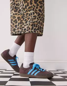 Adidas Originals - Samba OG - Кроссовки коричневого и синего цветов
