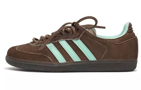 Кроссовки Adidas Originals Samba Skateboard Shoes Unisex Low-Top Blue Brown