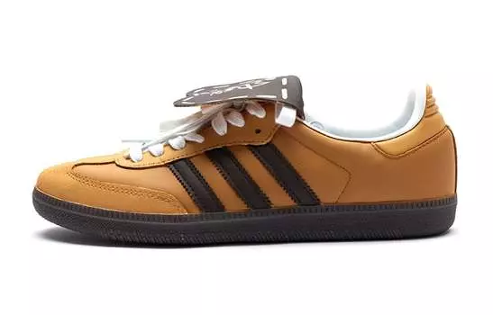 Кроссовки Adidas Originals Samba Skateboard Shoes Unisex Low-Top Yellow/Brown