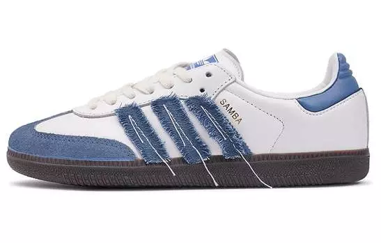 Кроссовки Adidas Originals Samba Skateboard Shoes Unisex Low-Top Blue