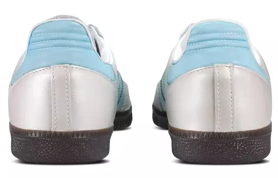 Adidas originals Samba Series Обувь для скейтбординга унисекс, White/Pure Silver