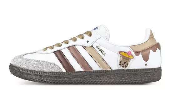 Кроссовки Adidas Originals Samba Skateboard Shoes Unisex Low-Top Gray White/Brown