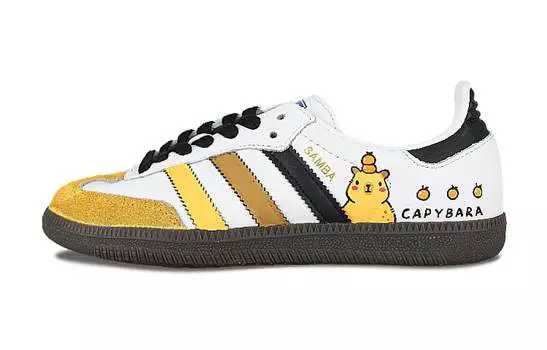 Кроссовки Adidas Originals Samba Skateboard Shoes Unisex Low-Top Yellow Black