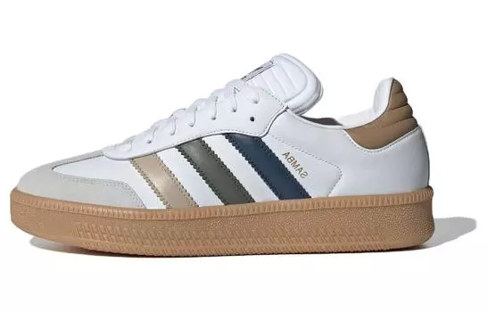 Adidas originals Samba Series Обувь для скейтбординга унисекс, White/earthy tan/light gray