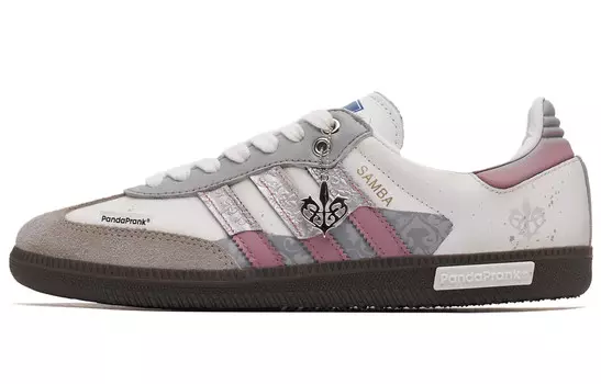 Adidas originals Samba Series Обувь для скейтбординга унисекс, White/Gray/Pink