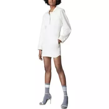 Adidas Originals СИНЯЯ ВЕРСИЯ Платье с длинными рукавами женское розовые белое