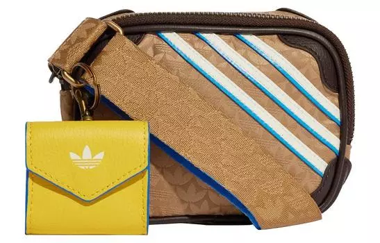 Adidas Originals Спортивная сумка из полиэстера, сумка через плечо, обычная, унисекс, коричневого цвета