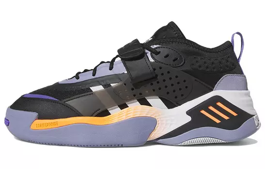 Кроссовки Adidas Originals Streetball Lifestyle Unisex, черный/оранжевый/фиолетовый