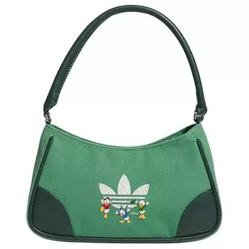 Adidas Originals Сумка-мессенджер из полиэстера с Дональдом Даком, обычная женская, зеленая