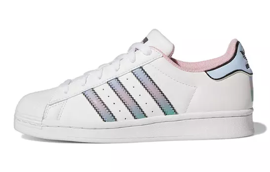 Adidas originals Superstar Cloud Белый Светло-Розовый (GS)