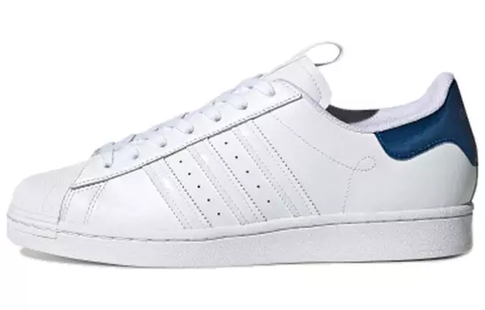 Кроссовки Adidas Originals Originals Superstar Retro Low Top Skate Shoes Unisex White Blue