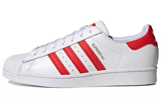 Кроссовки Adidas Originals Superstar White Vivid Red