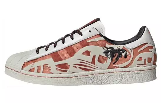Кроссовки Adidas Originals Originals Superstar 80s X Han Meilin 'White Red'