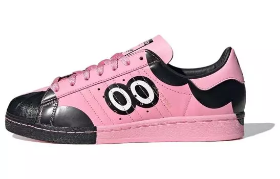 Adidas originals Superstar Обувь для скейтбординга унисекс, Black/Pink