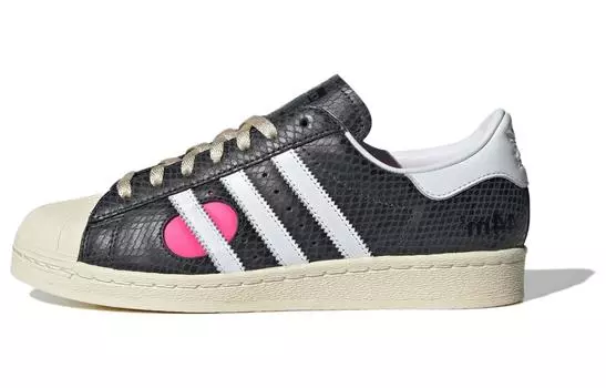 Adidas originals Superstar Обувь для скейтбординга унисекс, Black and white pink