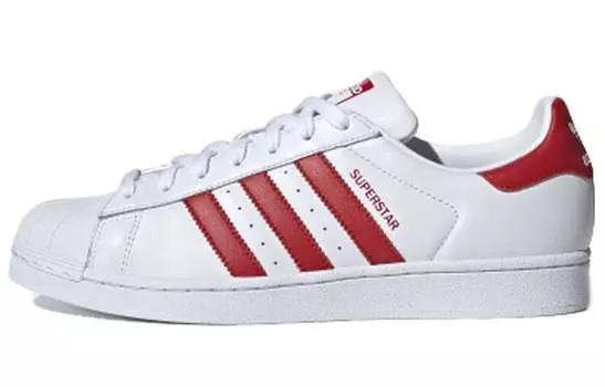 Кроссовки Adidas Originals Superstar Skateboard Shoes Unisex Low-Top White/Red