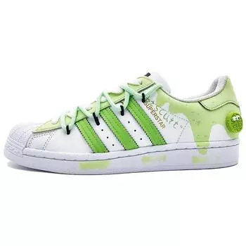 Adidas originals Superstar Обувь для скейтбординга унисекс, White/Green