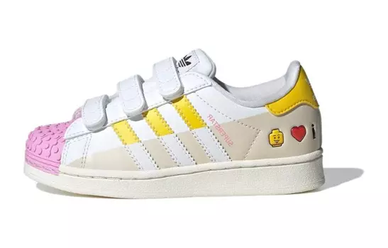 Adidas originals Superstar Series Kids Кроссовки для скейтбординга для детей, Off-white