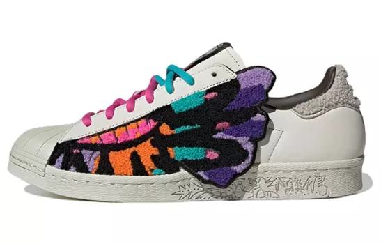 Кроссовки Adidas Originals Originals Superstar 80s X Han Meilin 'White Black Pink'