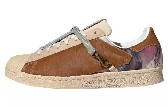 Кроссовки Adidas Originals Originals Superstar 80s X Han Meilin 'Cream Brown'