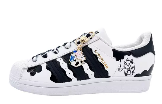 Кроссовки Adidas Originals Superstar Series Skateboard Shoes Unisex Low-Top White, Black