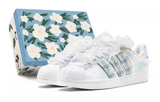 Adidas originals Superstar Series Обувь для скейтбординга унисекс, Sky Blue
