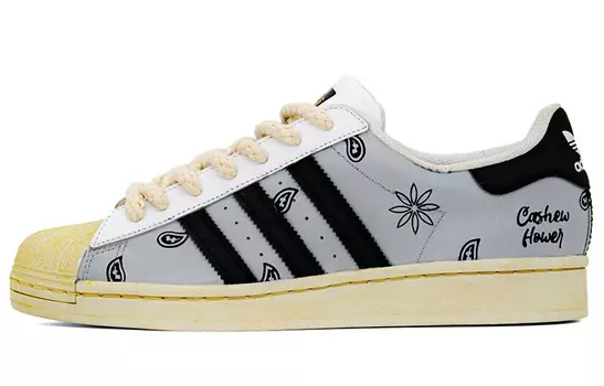 Кроссовки Adidas Originals Superstar Series Skateboard Shoes Unisex Low-Top Black White Gray