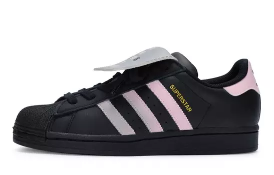 Adidas originals Superstar Series Обувь для скейтбординга унисекс, Black/Pink