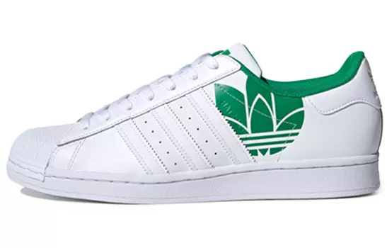 Кроссовки Adidas Originals Superstar 'Trefoil Print - White Green'