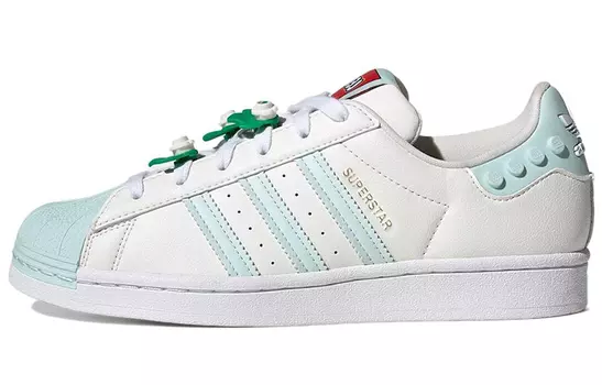 Кроссовки Adidas Originals Lego X Superstar 'Clear White Ice Mint' Women's
