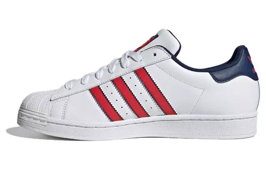 Adidas originals Superstar Series Обувь для скейтбординга унисекс, White/Red