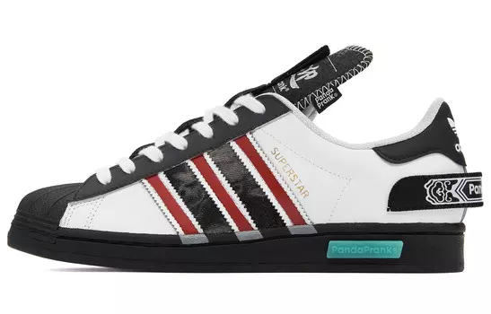 Adidas originals Superstar Series Обувь для скейтбординга унисекс, Black/White