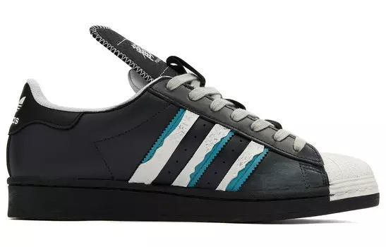 Adidas originals Superstar Series Обувь для скейтбординга унисекс, Black/Gray