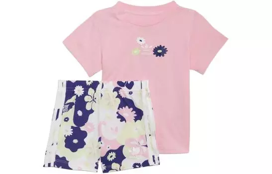 Adidas Originals TD Комплект для малышей, цвет Pink/White/Pink/Lime Green/Indigo