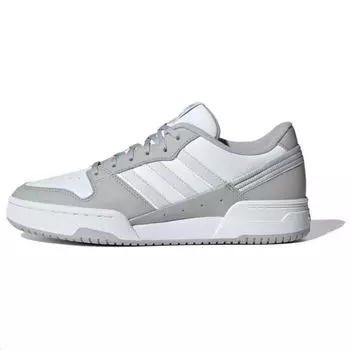 Adidas originals Team Court Обувь для скейтбординга унисекс, White/Gray