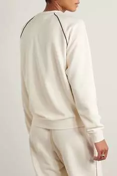 ADIDAS ORIGINALS + Толстовка Wales Bonner из флокированного хлопкового джерси, кремовый