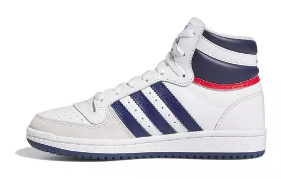 Adidas originals Top Ten Детские кроссовки для скейтбординга GS, Navy blue and white