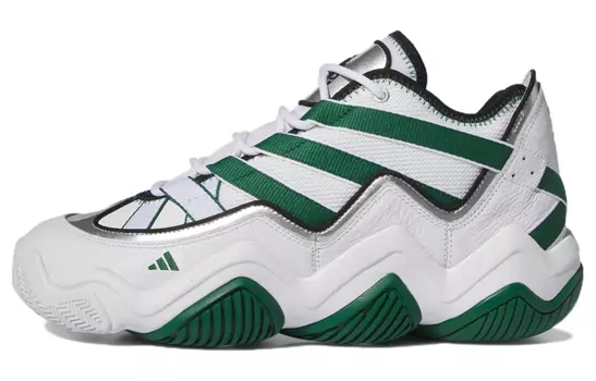 Adidas originals Top Ten Vintage Мужские баскетбольные кроссовки, White/Green