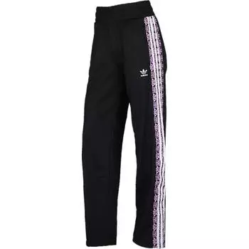 Adidas Originals Трикотажные спортивные брюки женские, черные/красные с ягодным оттенком