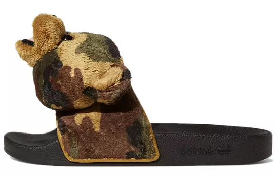 Шлепанцы и сланцы Adidas Originals Js Adilette Jeremy Scott Teddy Camo
