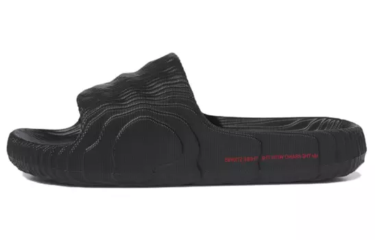 Шлепанцы и сланцы Adidas Originals Adilette 22 Slides Black Scarlet