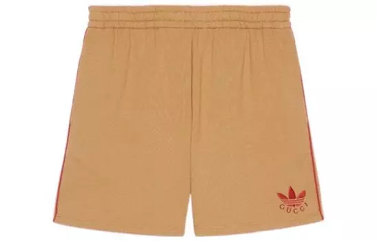 Adidas Originals X ADIDAS Повседневные шорты унисекс темно-бежевый Gucci, темно-бежевый