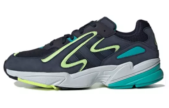 Кроссовки Adidas originals Yung-96 Chunky Sneakers Unisex, синий/желтый