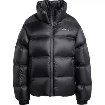 Adidas Originals Женская черная куртка-пуховик Clover Series Outfit