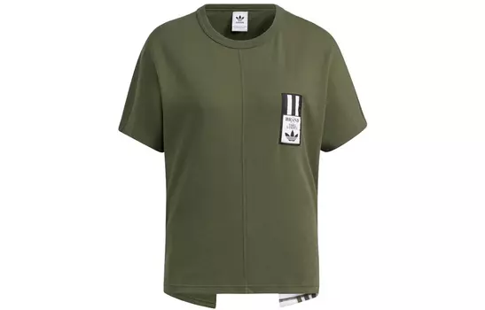 Adidas Originals Женская футболка, цвет Army Green