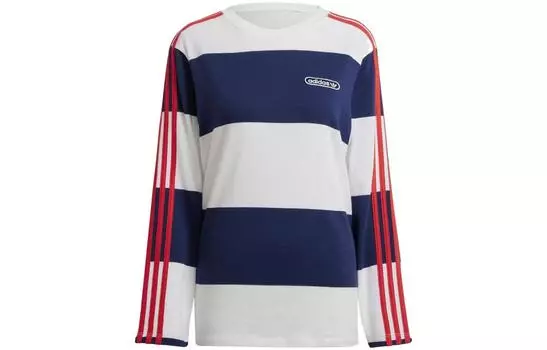 Adidas Originals Женская футболка, цвет Blue with White Lettering