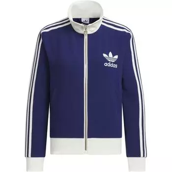 Adidas Originals Женская куртка Clover Series Outfit, темно-синий/нефритово-белая