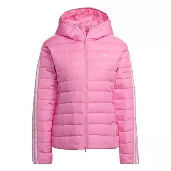 Adidas Originals Женская стеганая куртка Clover Series Outfit, розовая